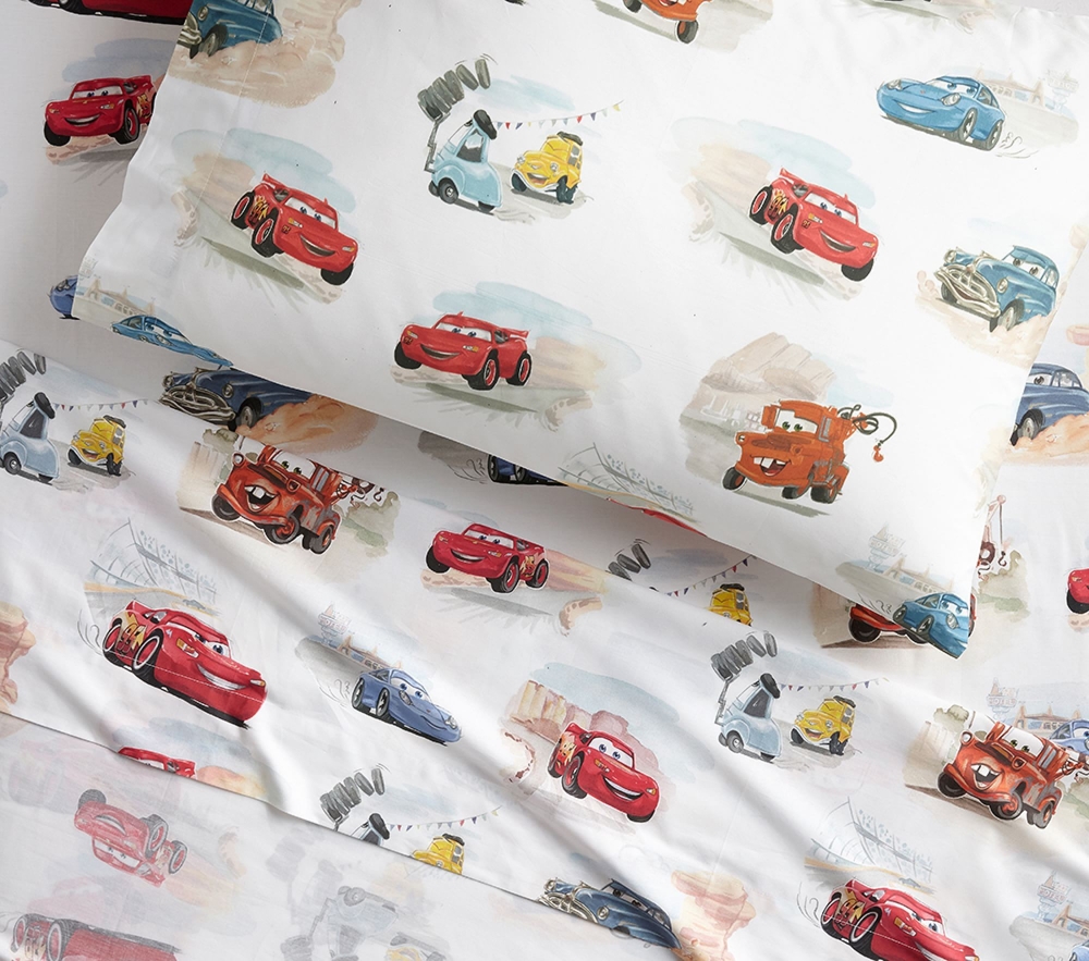 Shop Disney and Pixar Cars Sheet Set online Pottery Barn Kids UAE