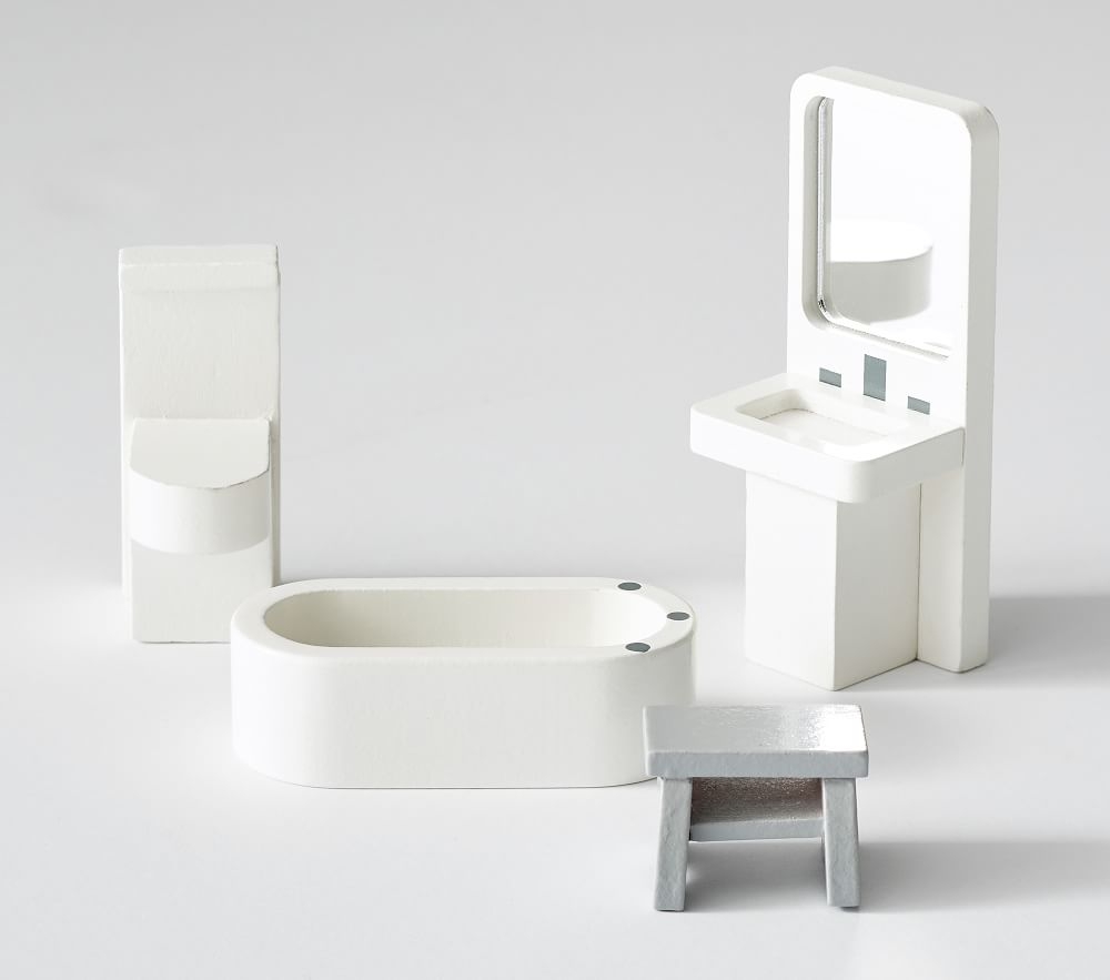 Shop Dollhouse Bathroom Accessory Set online Pottery Barn Kids UAE