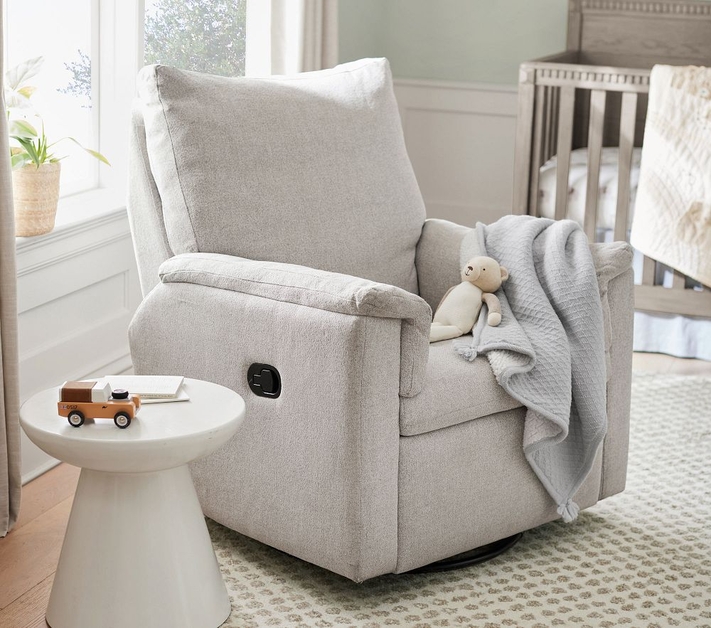 Pottery barn kids comfort swivel glider sales
