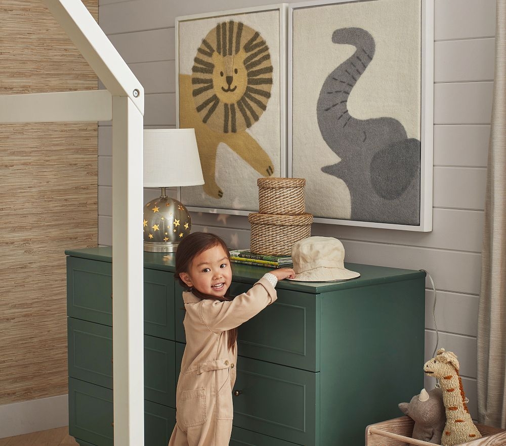 Shop Felted Elephant Wall Art online Pottery Barn Kids UAE