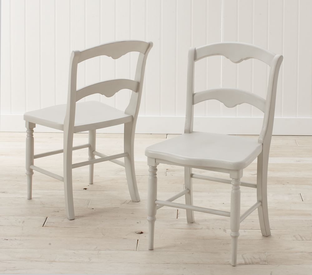 Pottery barn shop white chair