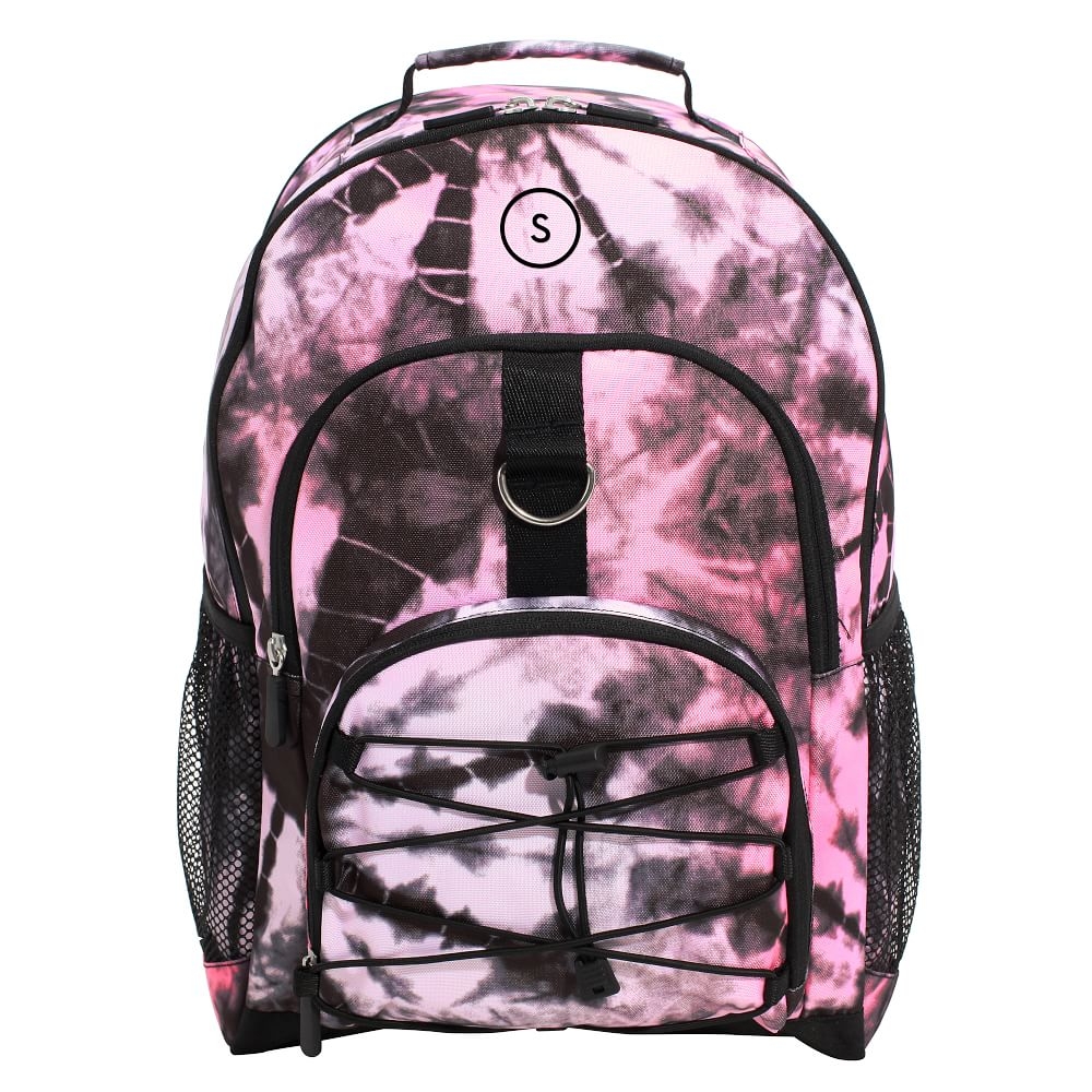 Pink tie deals dye backpack