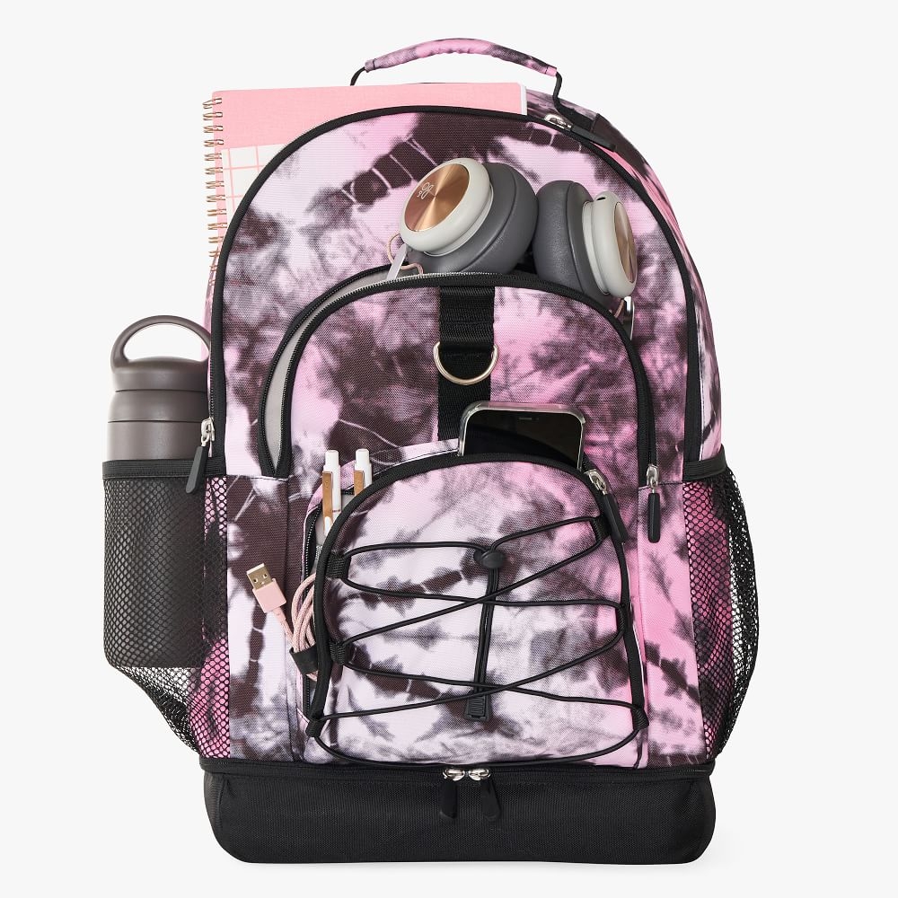 Shop Gear Up Recycled Santa Cruz Tie Dye Backpack Pink Black