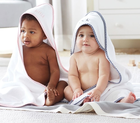 Baby after store bath towel