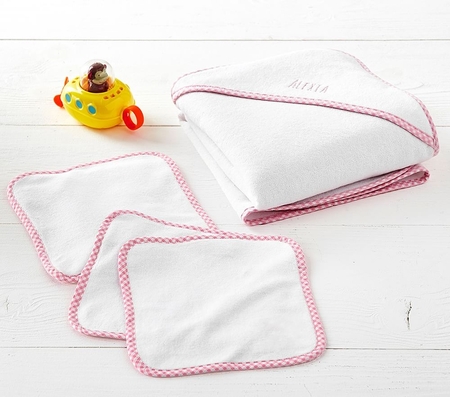 Plush discount baby towels