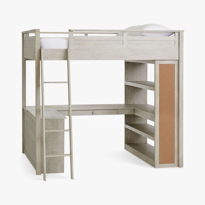 Loft bed with shop desk pottery barn