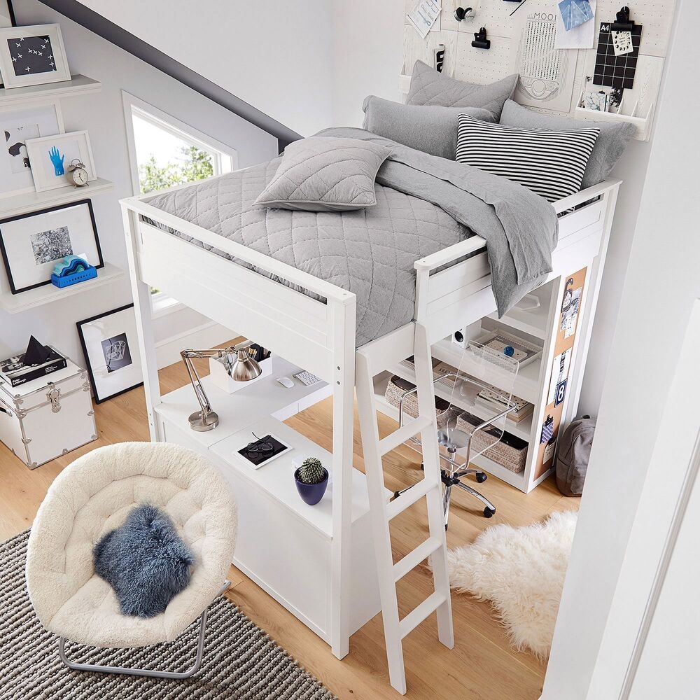 Loft bed with shop desk pottery barn