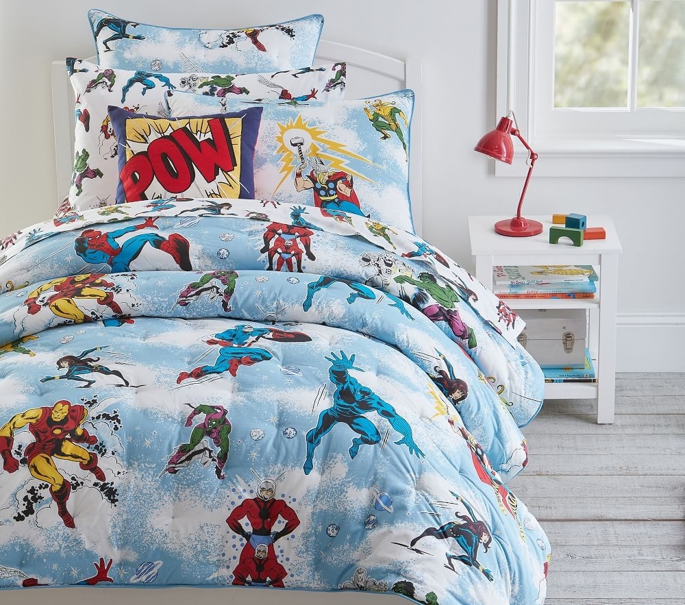 Pottery barn store avengers quilt