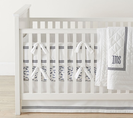 Crib skirt and bumper set sales