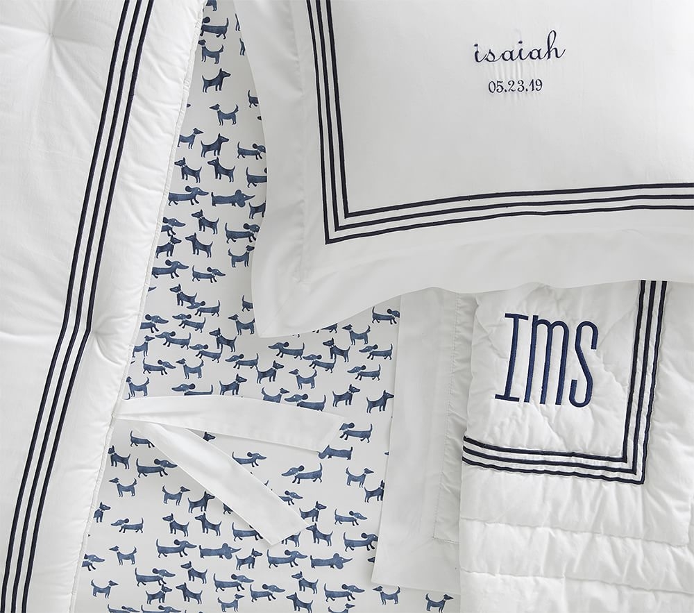 Monogram crib bedding clearance