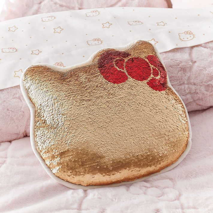 Sequin cat pillow clearance