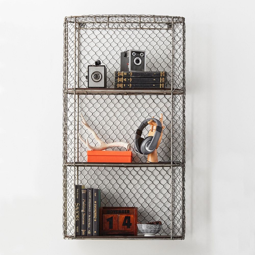 Metal shelf shop with wheels