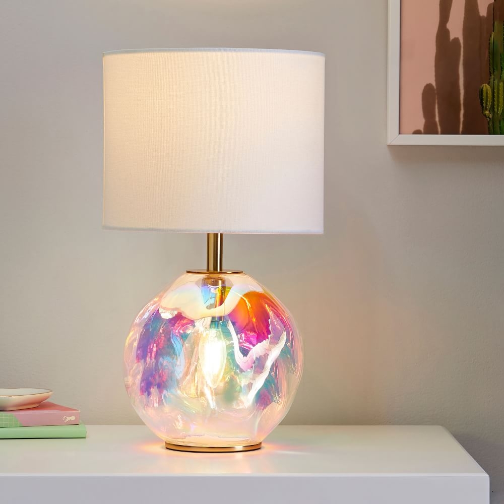 Next glass clearance table lamp