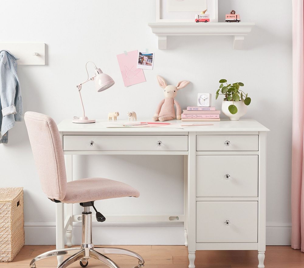 Pottery barn desk with hot sale hutch