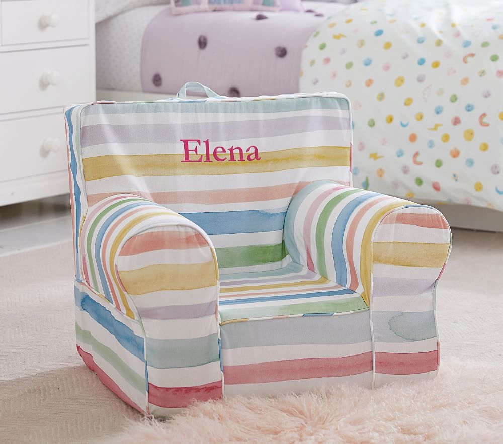 Pottery barn shop striped chair