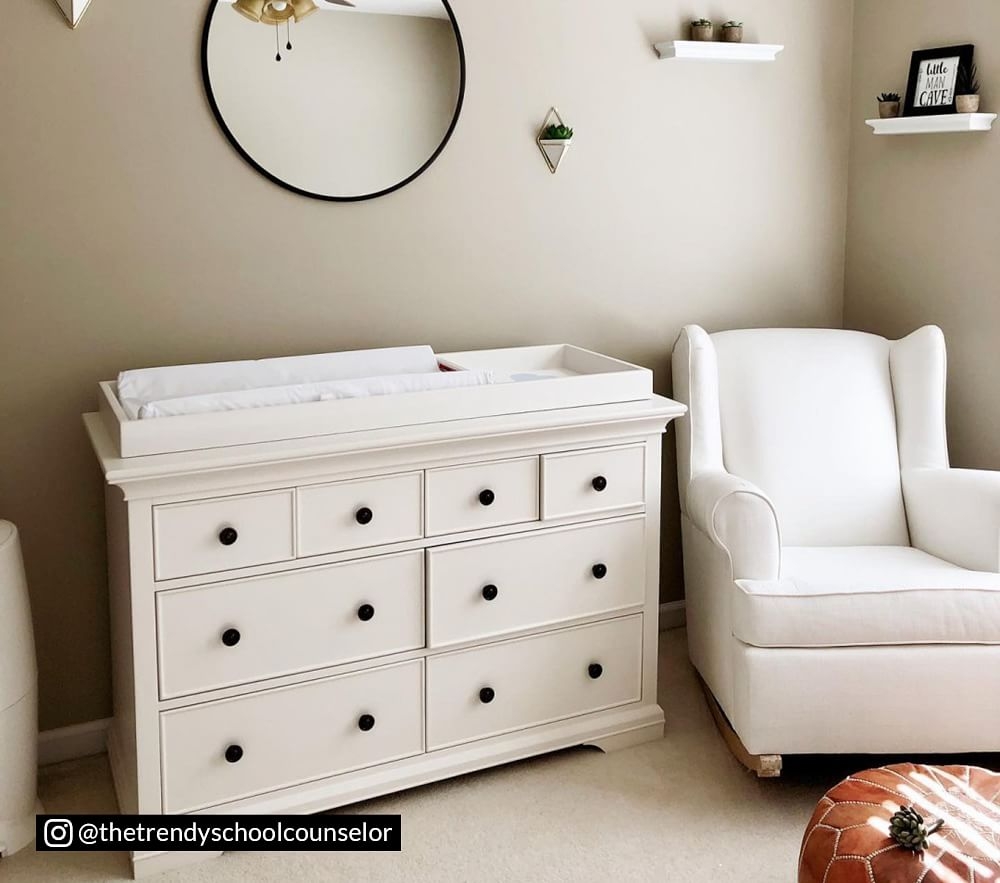 Dresser and outlet topper set
