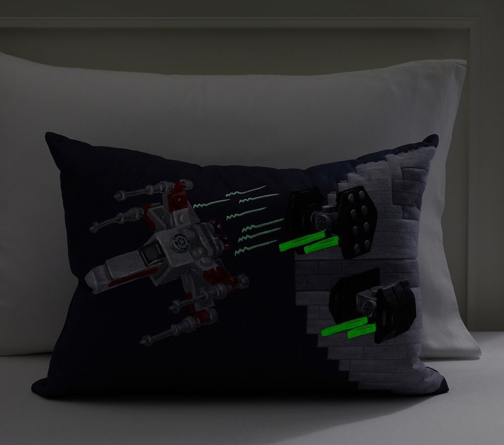 Shop LEGO Star Wars Ship Fight Glow in the Dark Lumbar Pillow
