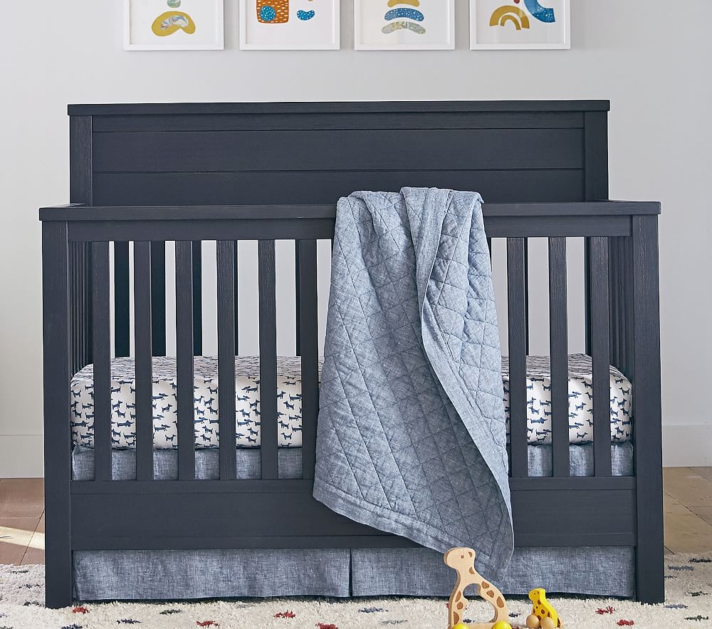 Belgian Flax Linen Crib Skirt