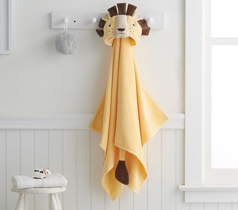 Shop Lion Kids Hooded Towel online Pottery Barn Kids UAE