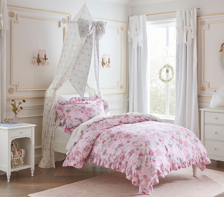 Pottery barn bed shop canopy