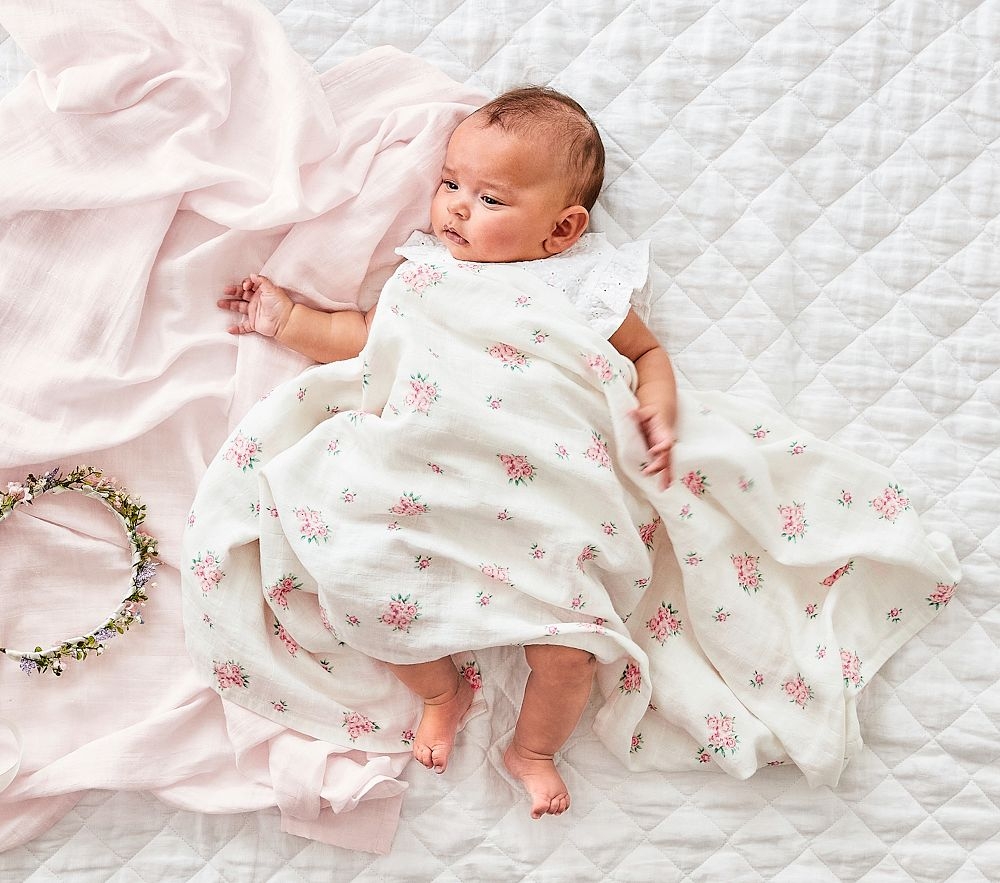 Pink shop muslin blanket