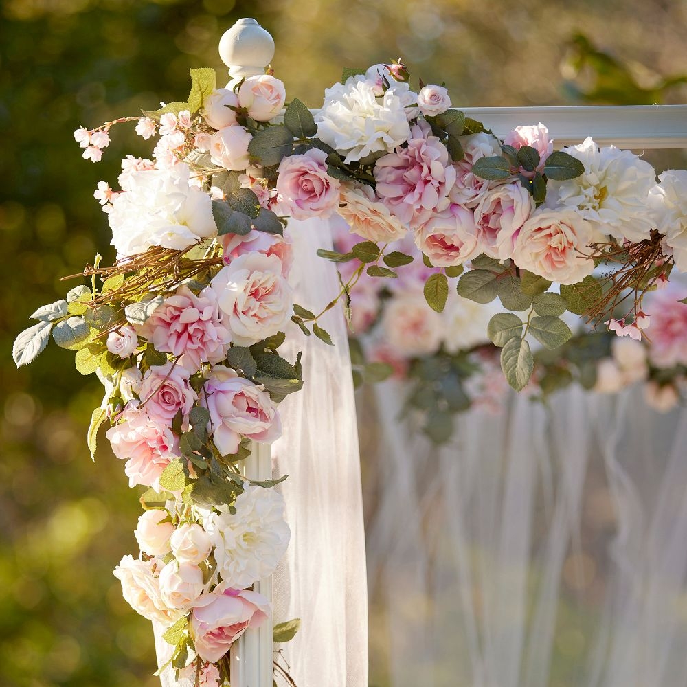 LoveShackFancy Pink Floral Garland