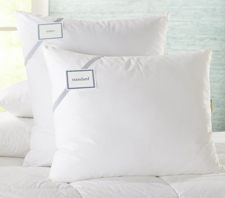 Decorative down pillows top