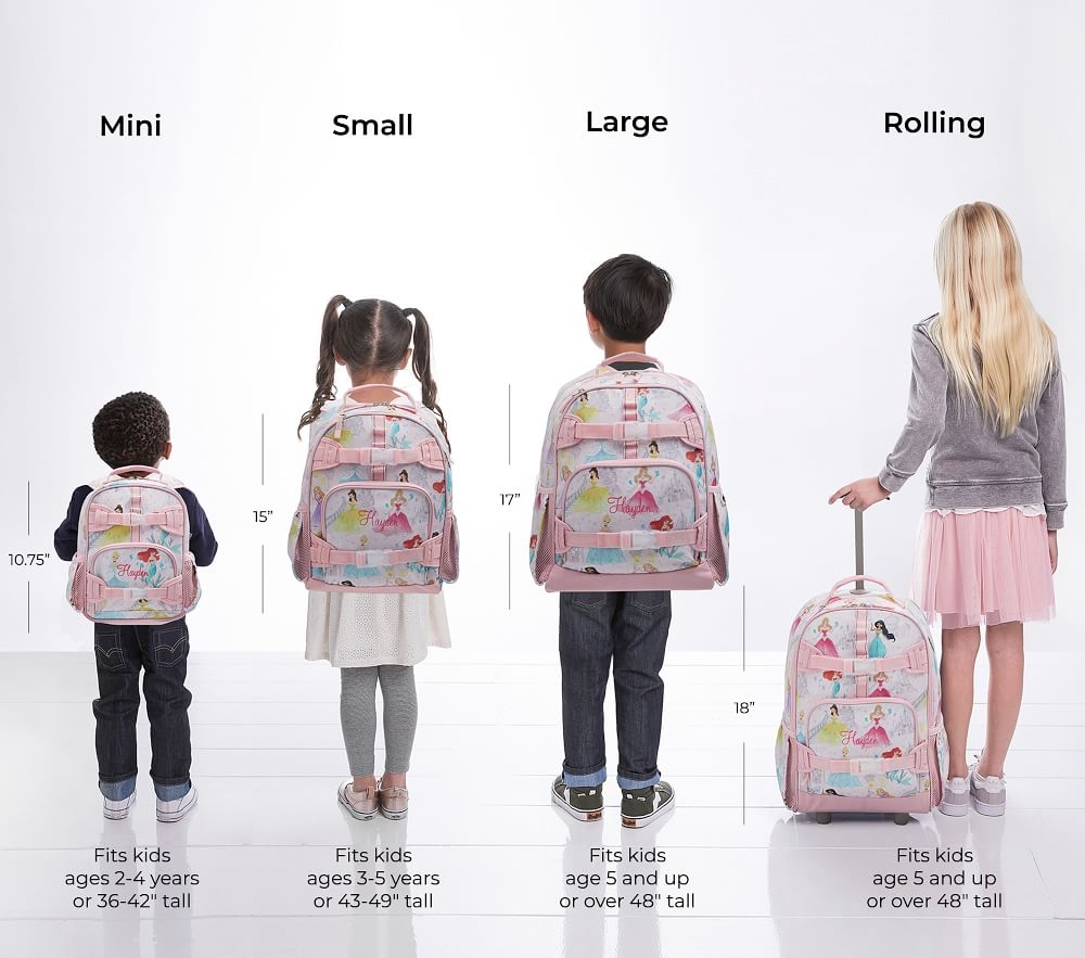 Pbk 2025 backpack sizes