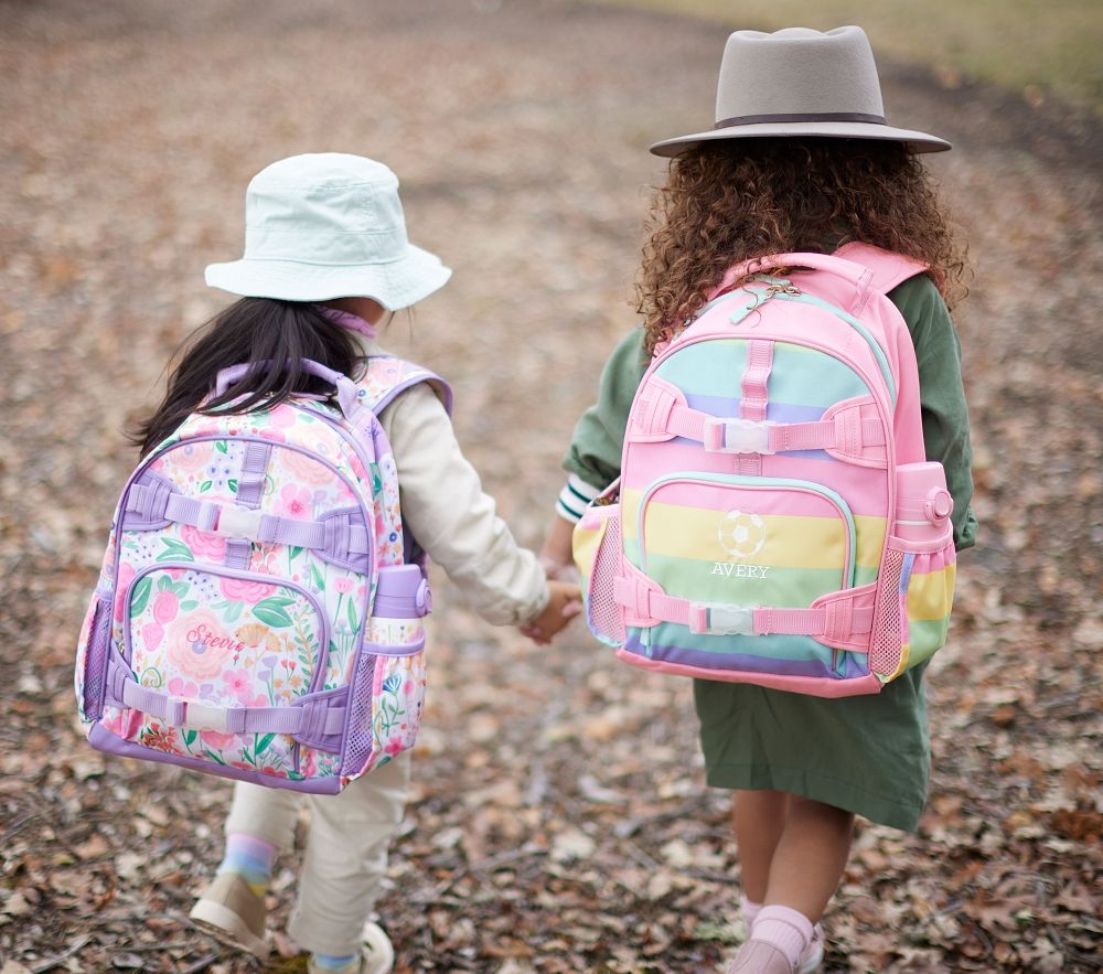 Mackenzie Lavender Floral Blooms Backpack Lunch Bundle Set of 3