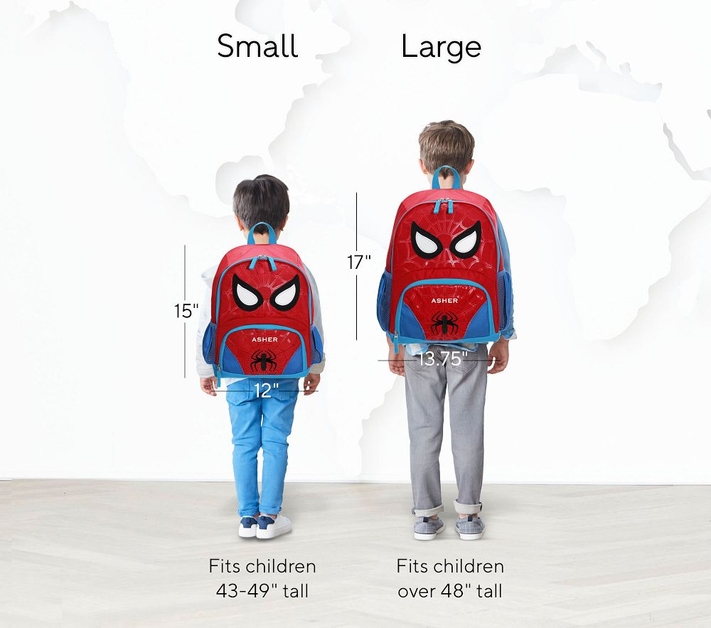 Glow in the best sale dark spiderman backpack
