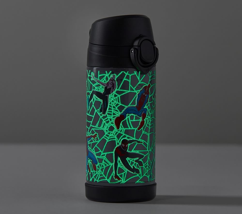 Mackenzie Marvel Spider Man Heroes Glow in the Dark Water Bottle