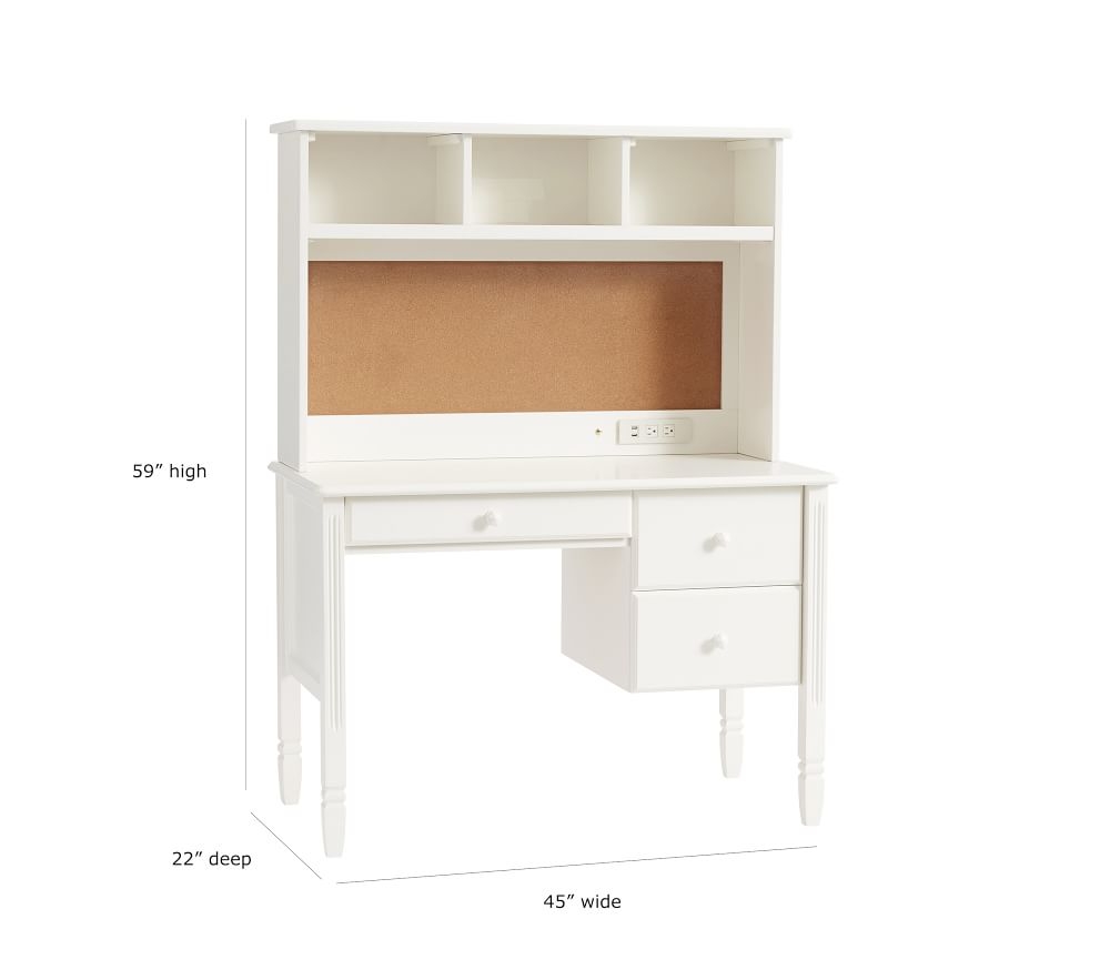 Shop Madeline Storage Desk Hutch online Pottery Barn Kids UAE