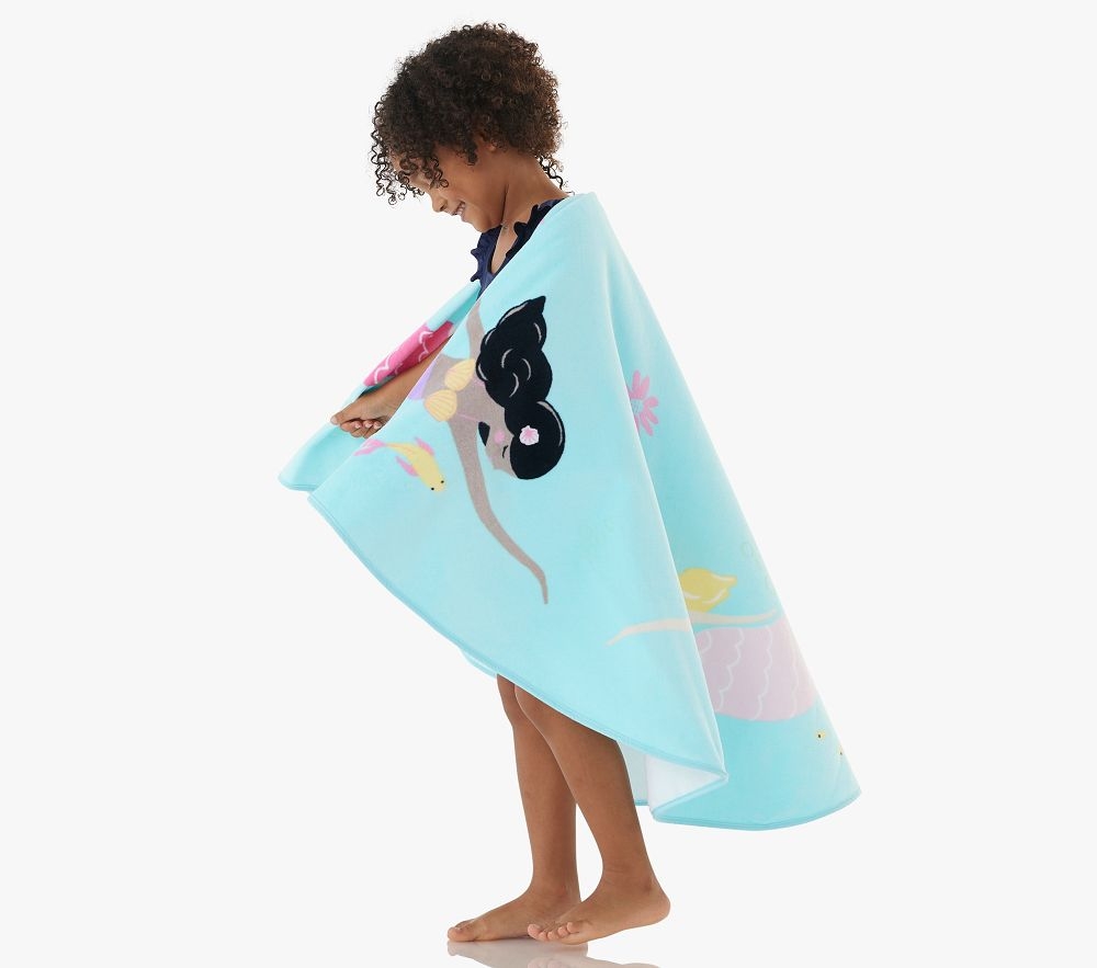 Shop Mermaid Round Beach Towel online Pottery Barn Kids UAE