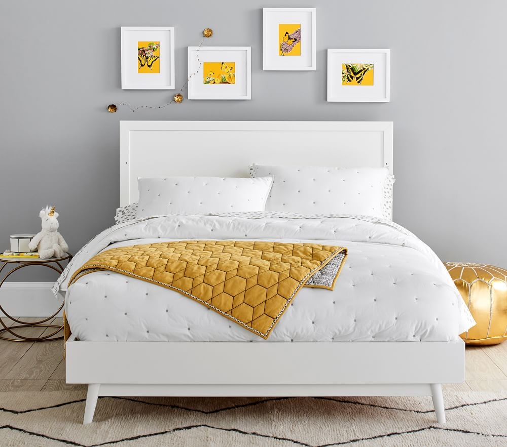 Mid century full bed outlet frame