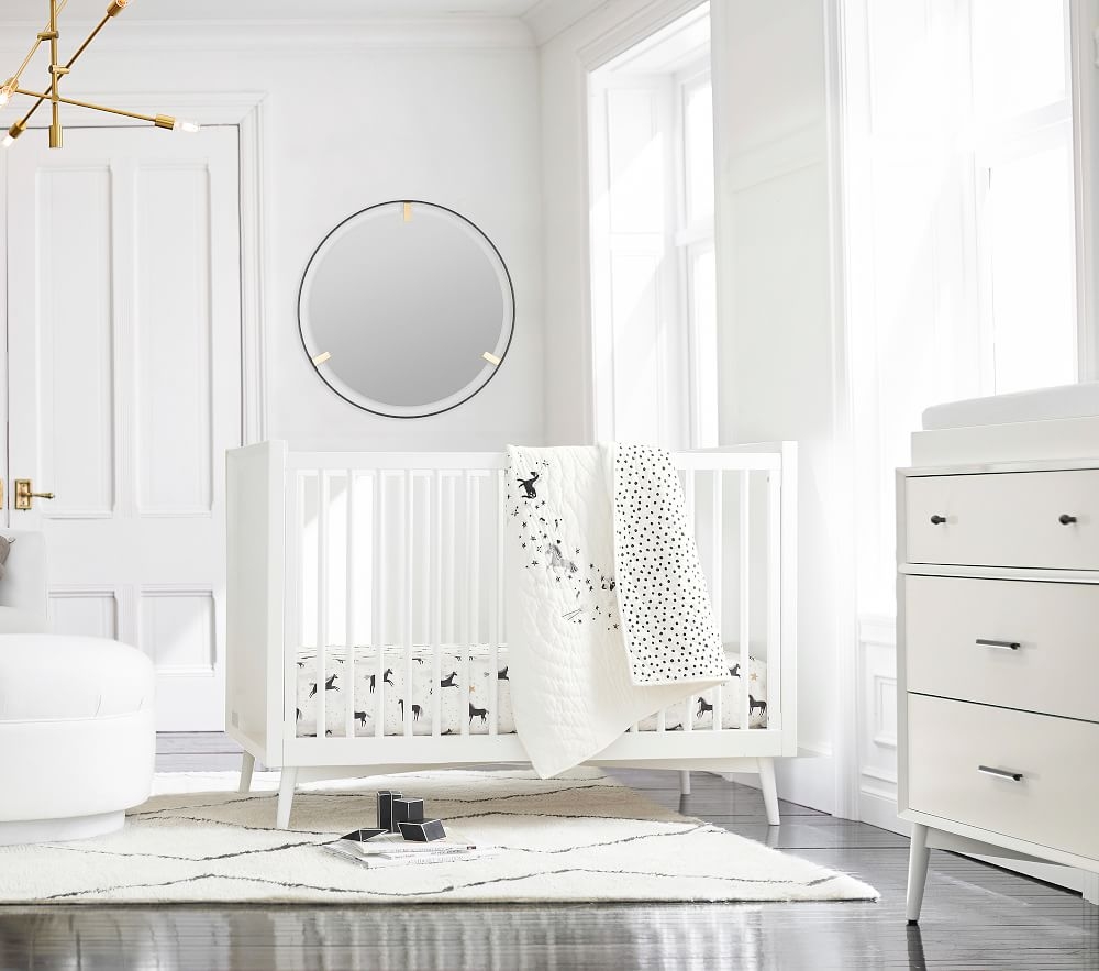 Shop west elm x pbk Mid Century Convertible Crib online Pottery