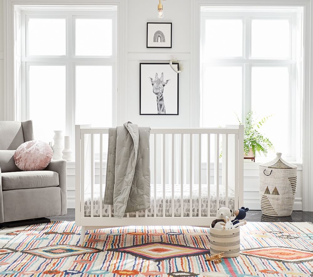 Shop west elm x pbk Mid Century Convertible Crib online Pottery