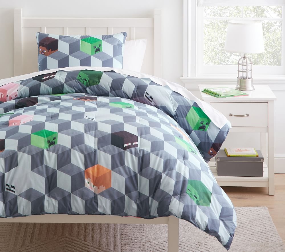 Minecraft comforter sale queen