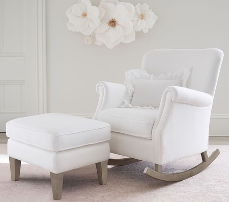 Buy Minna Small Spaces Rocking Chair Ottoman online in UAE Pottery Barn Kids
