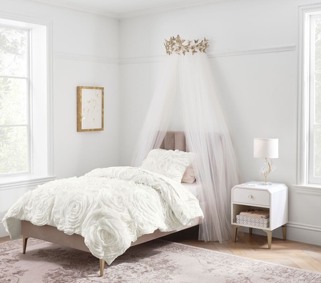 Pottery barn bed deals canopy