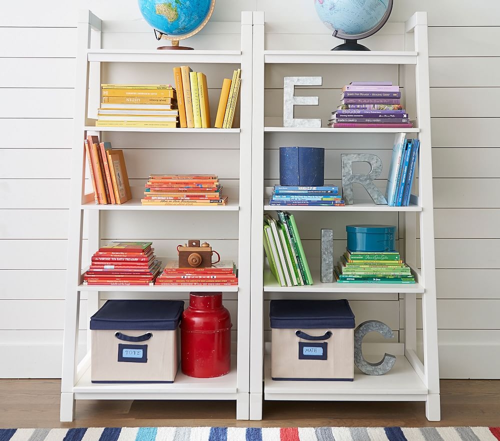 Angled bookcase discount pottery barn