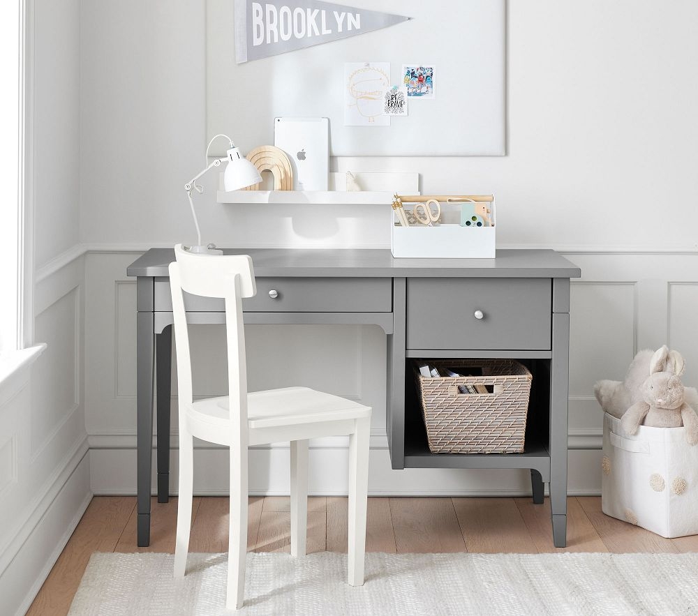 White and discount gray desk