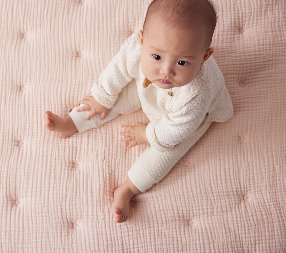 Quilted muslin baby blankets discount