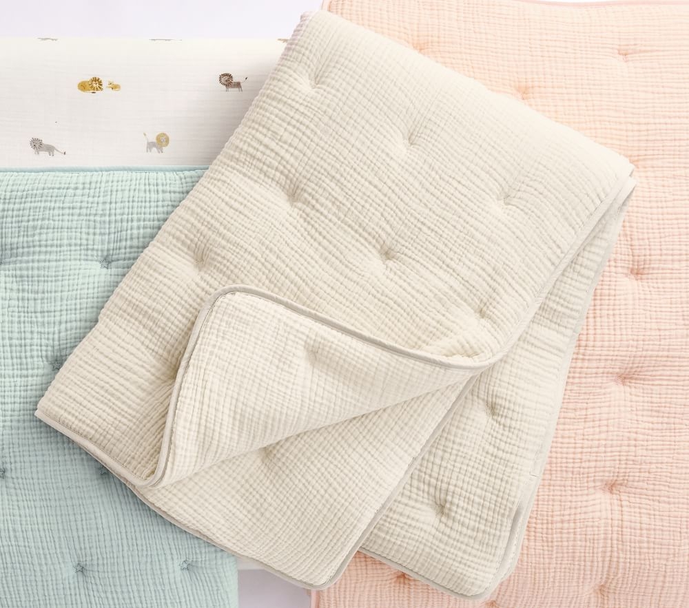 Quilted muslin baby blankets online