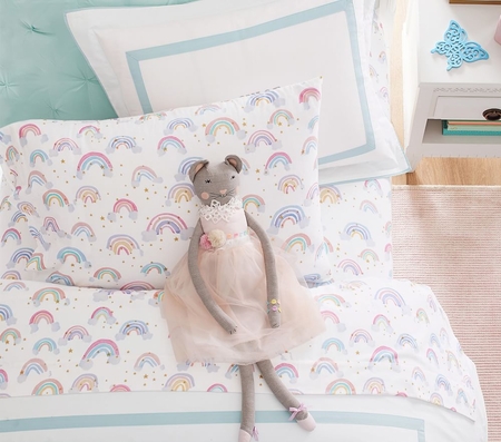 Rainbow sales cloud pillow