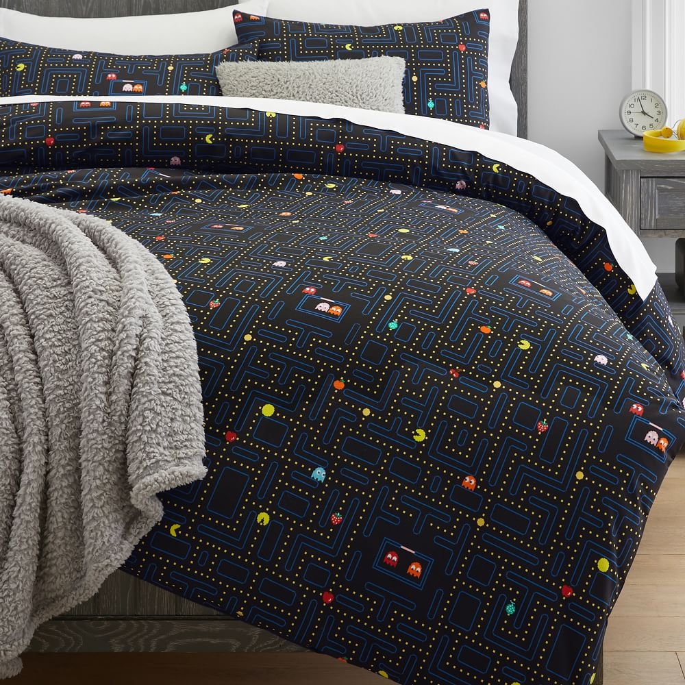 Shop PAC MAN Glow in the Dark Duvet Cover Sham online Pottery