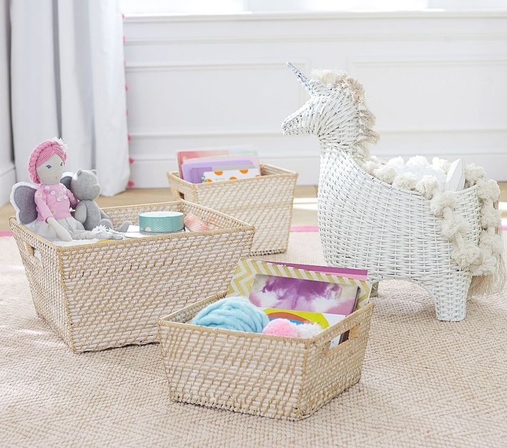 Unicorn shop storage baskets