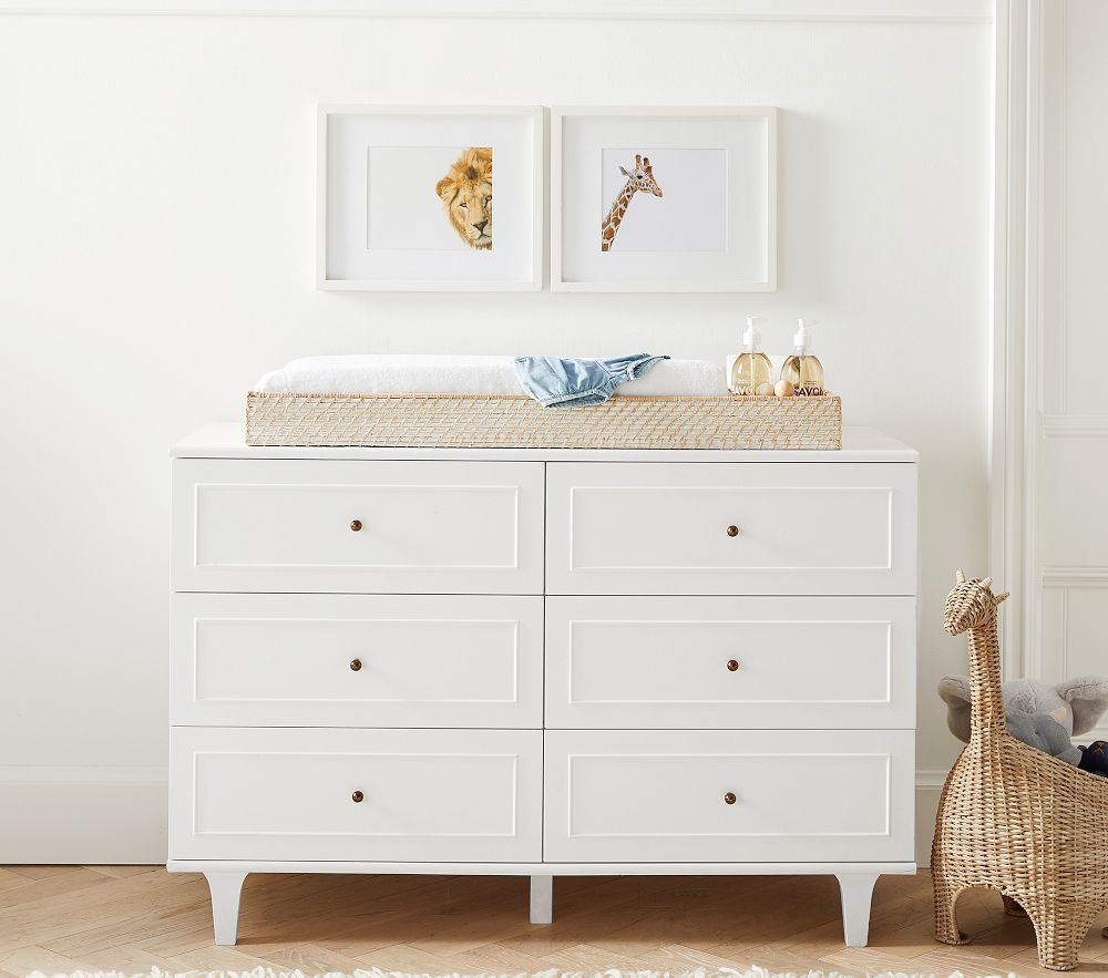 Shop Quinn Whitewashed Changing Station online Pottery Barn Kids UAE