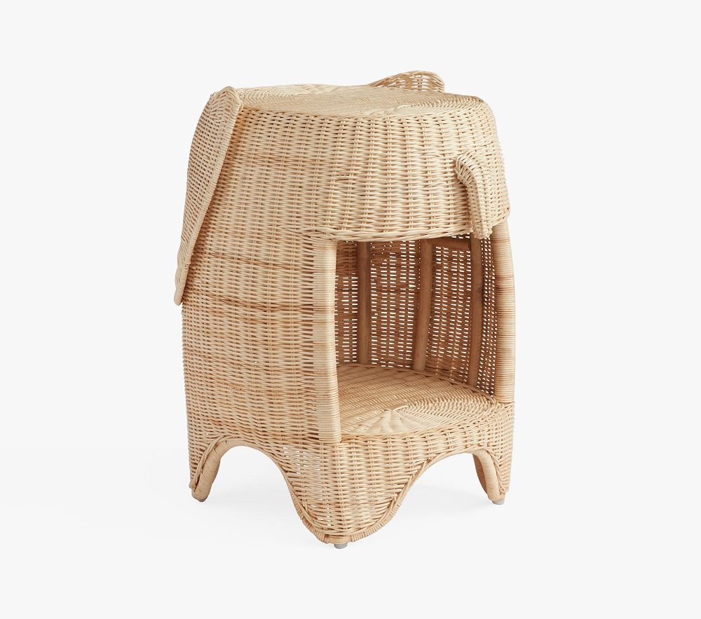 Rattan telephone store table