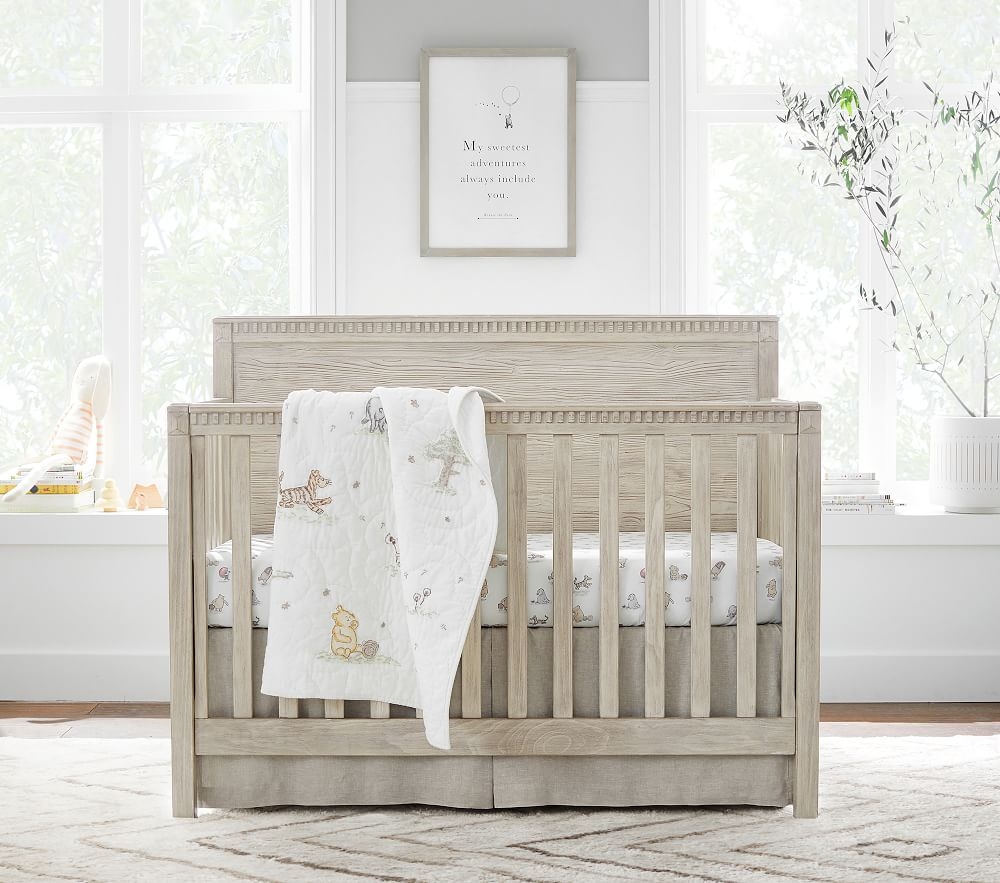 Weathered cheap wood crib