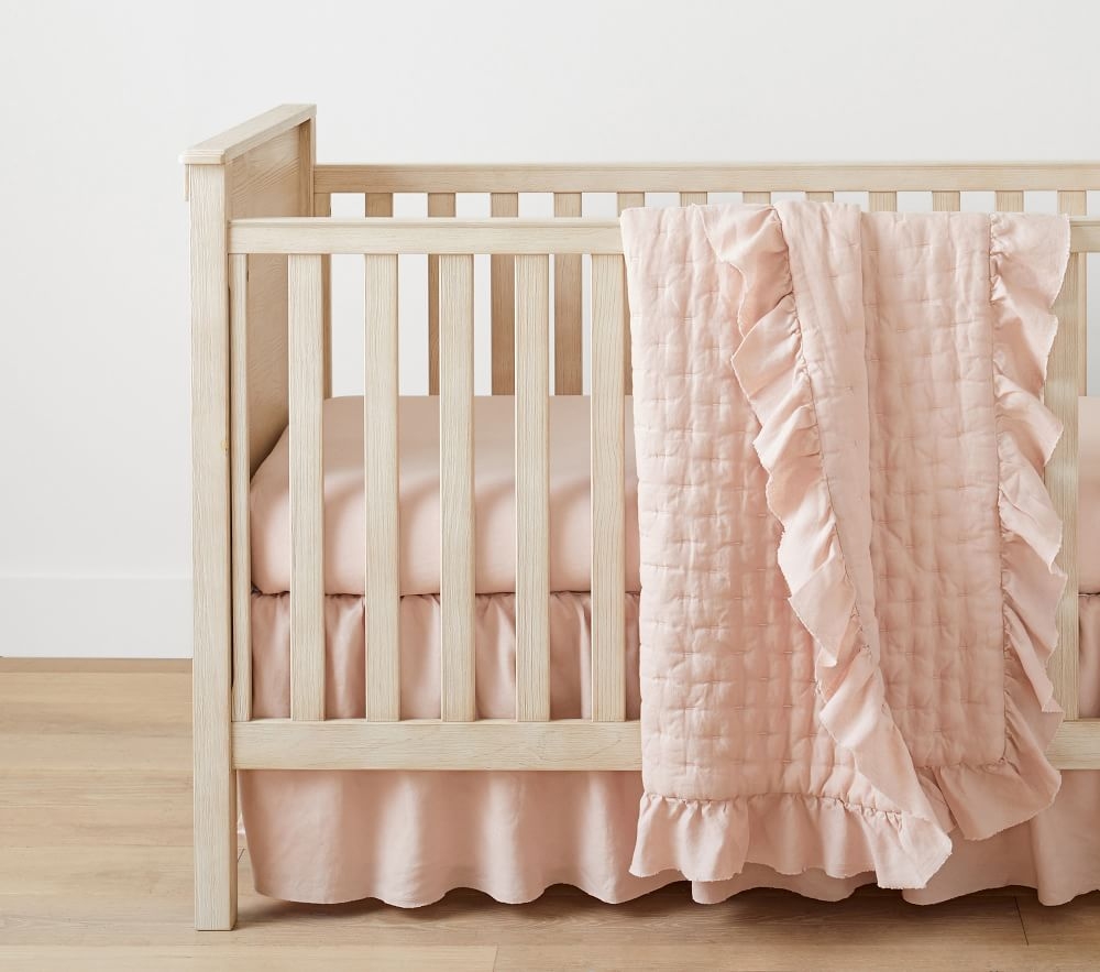 Pottery barn crib skirt discount